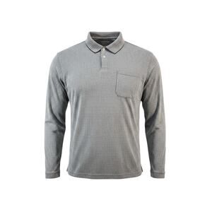Saddlebred Comfort Flex Men's Long Sleeve Polo Gray XL